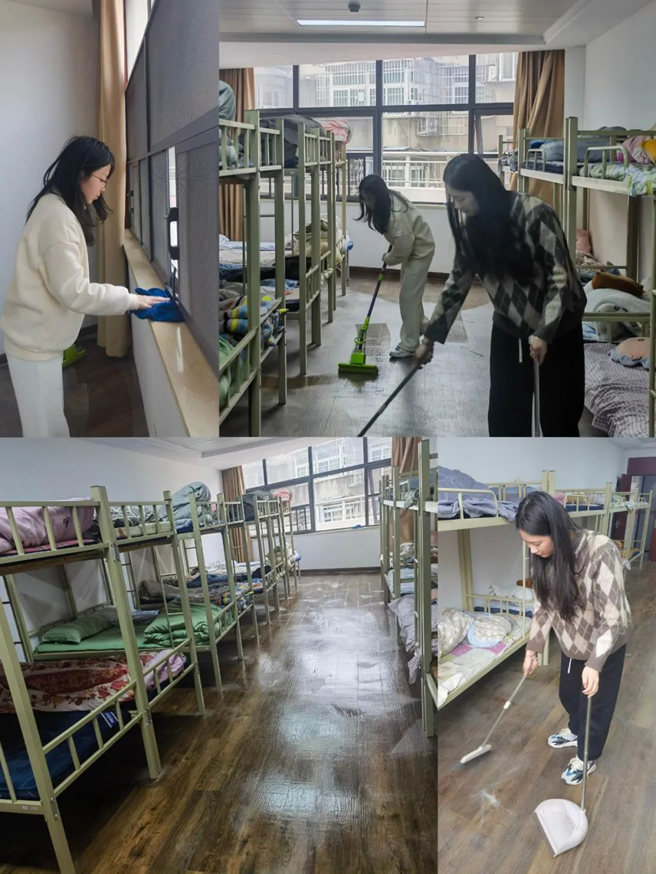 機關團支部組織志愿者開展“扮靚新宿舍，溫情暖人心”集中清掃活動